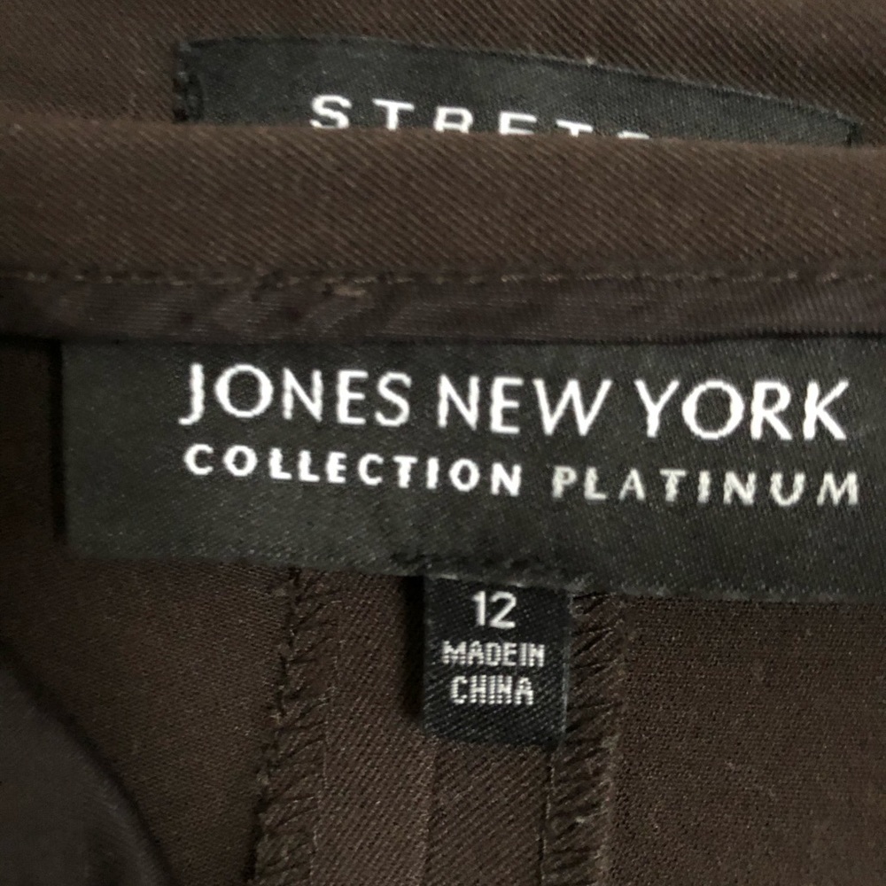 Jones New York Brown Straight Leg Pants - Picture 5 of 5
